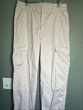 Levi's Light Pink Wide Leg Cargo Jeans